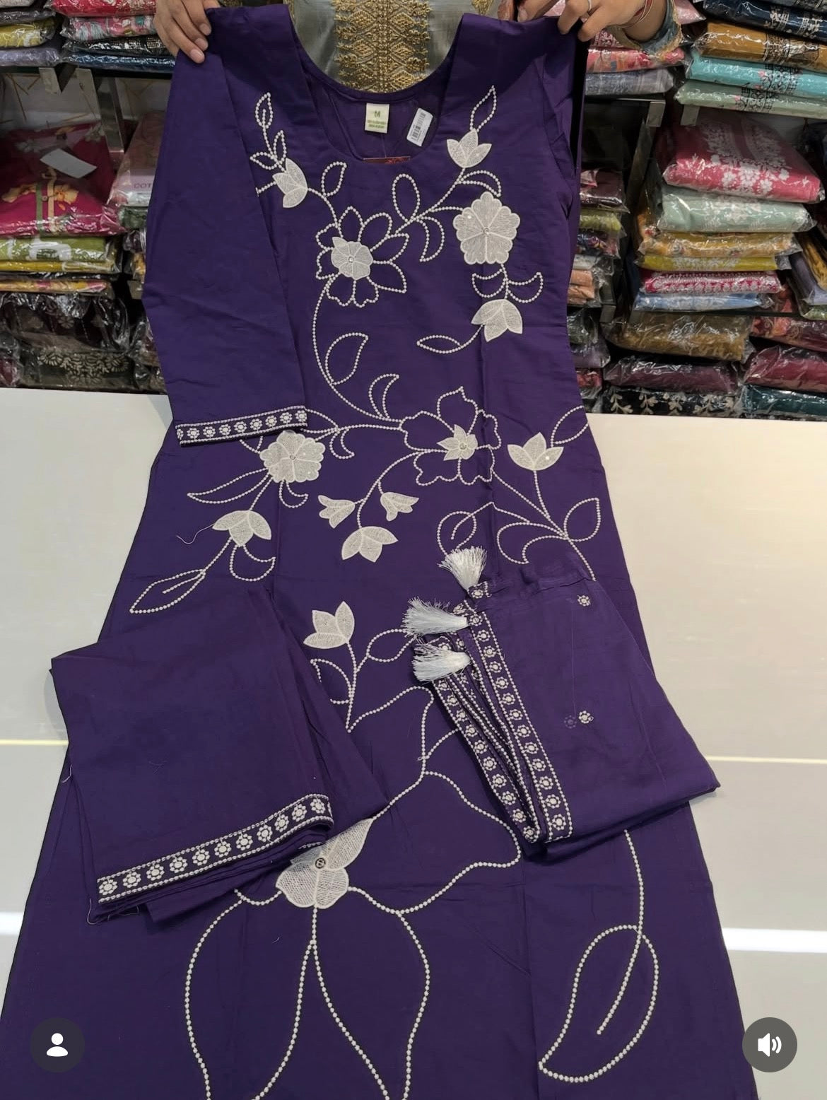 Readymade DAABU cotton 3pc suit set