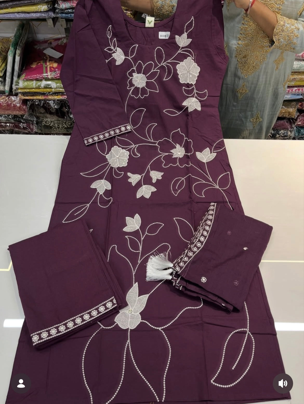Readymade DAABU cotton 3pc suit set