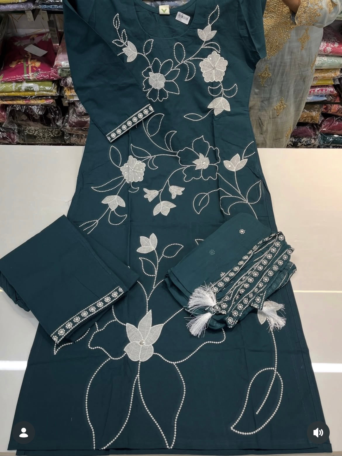 Readymade DAABU cotton 3pc suit set