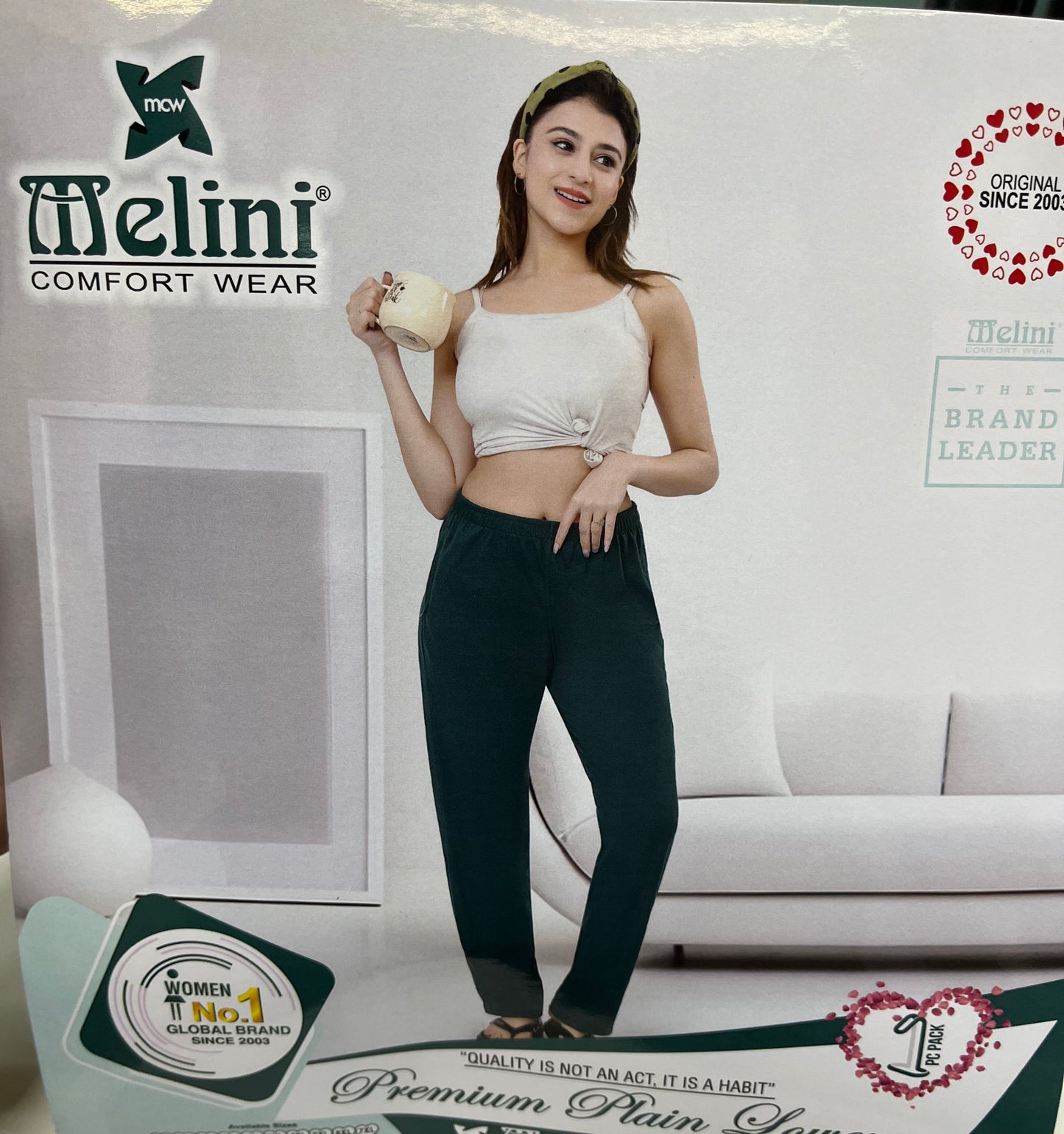 Plain straight fit lower (L008) B.GREEN