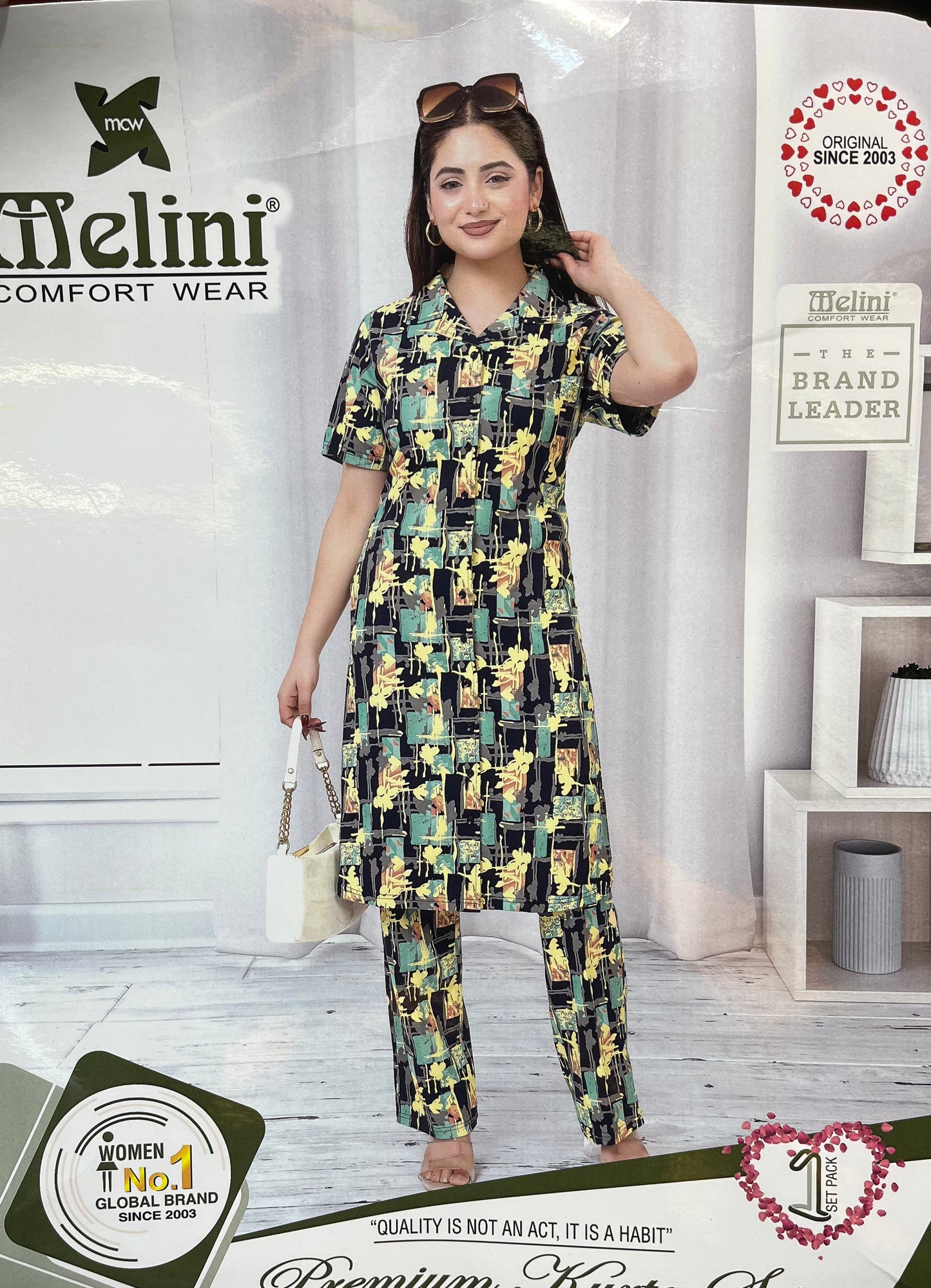 Melini long night suits (KL355)