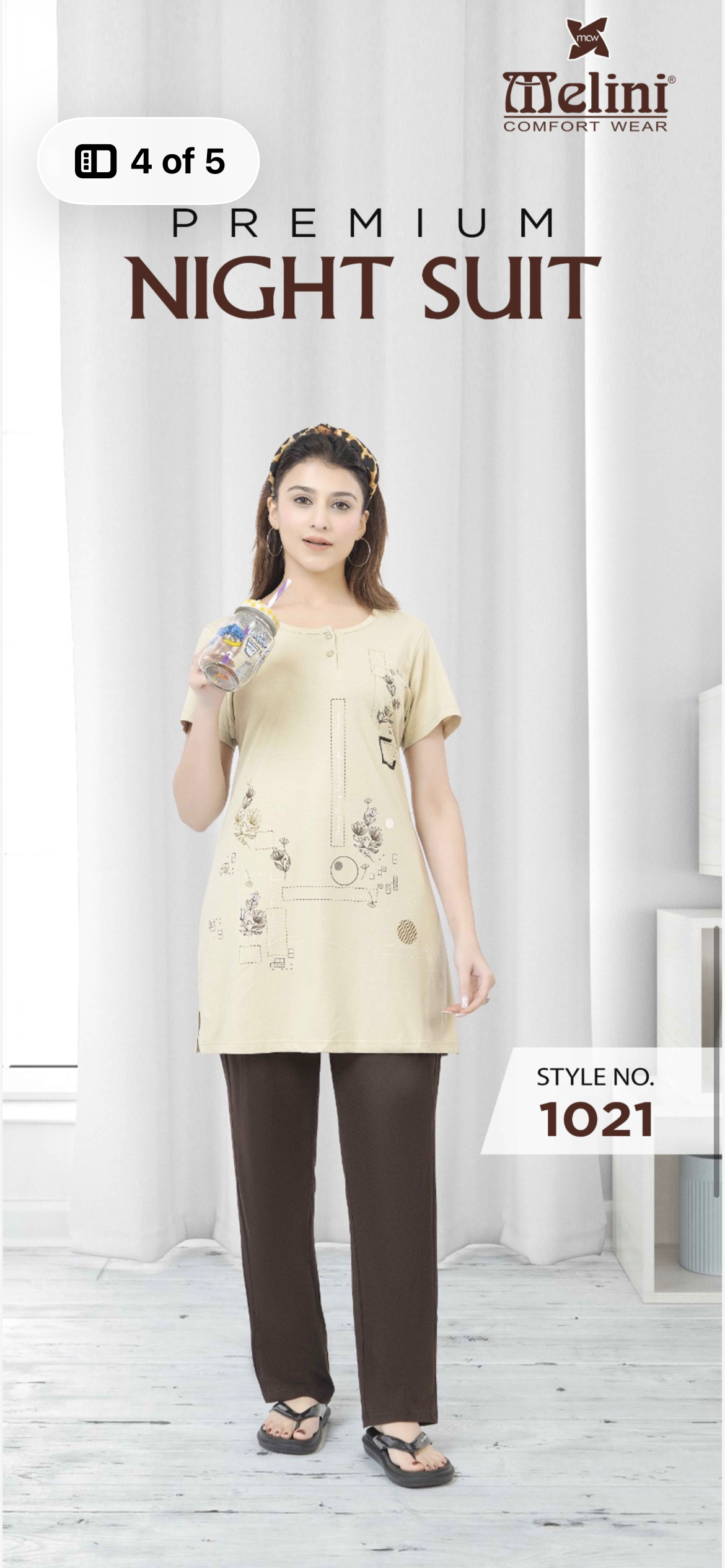 Semi long Night Suit (1021)