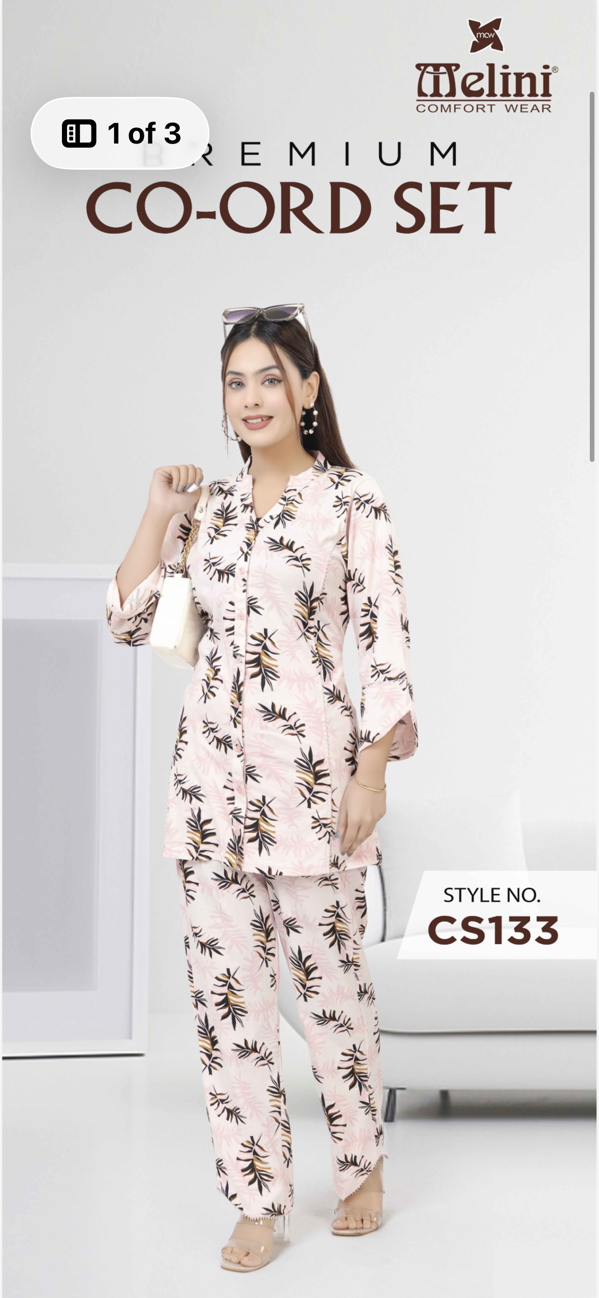 Printed Women’s Co-ord Set (CS 133)