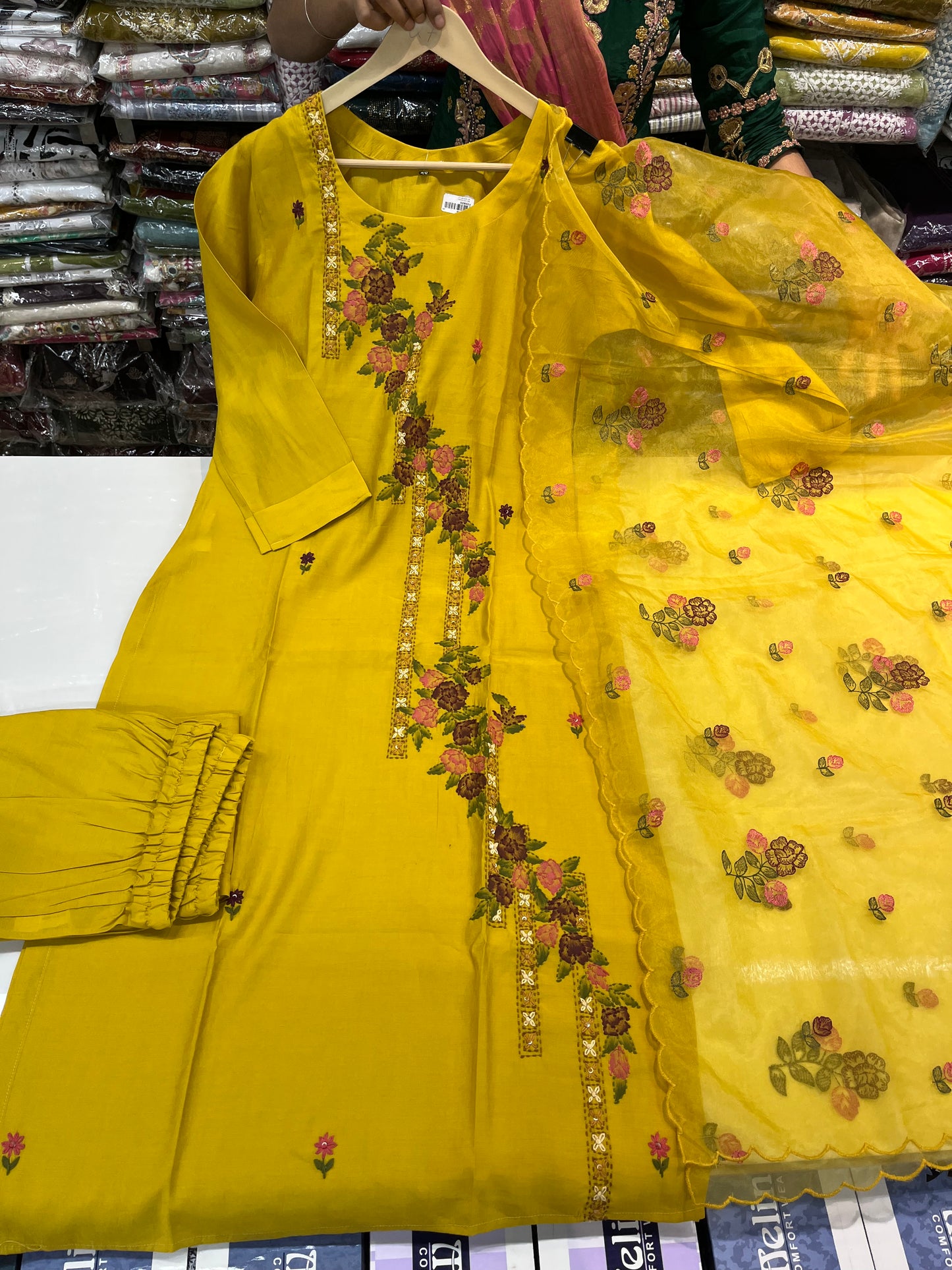 Readymade KANTHA handwork work 3pc suit sets