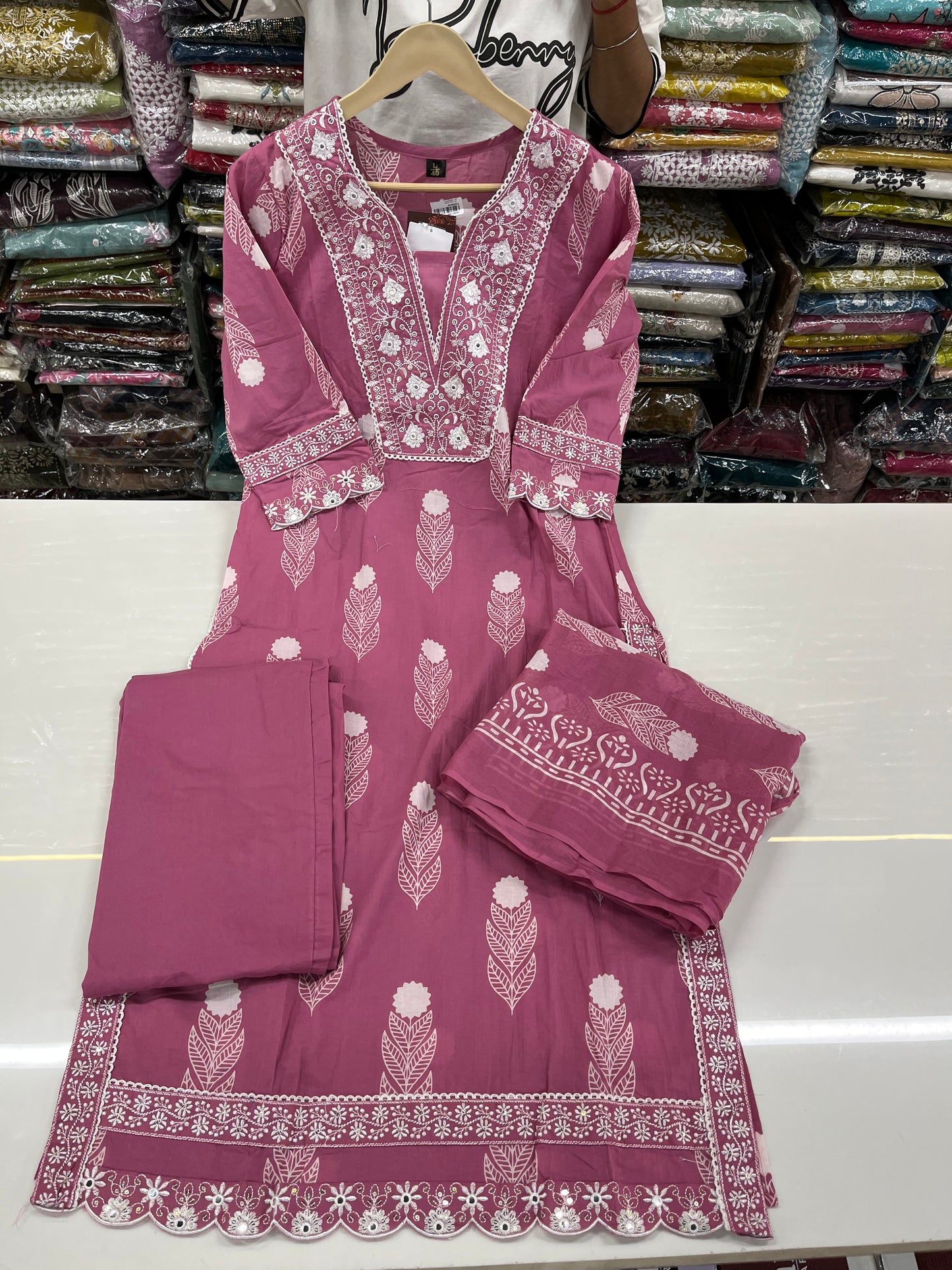 READYMADE JAIPURI 3PC COTTON SUIT SET