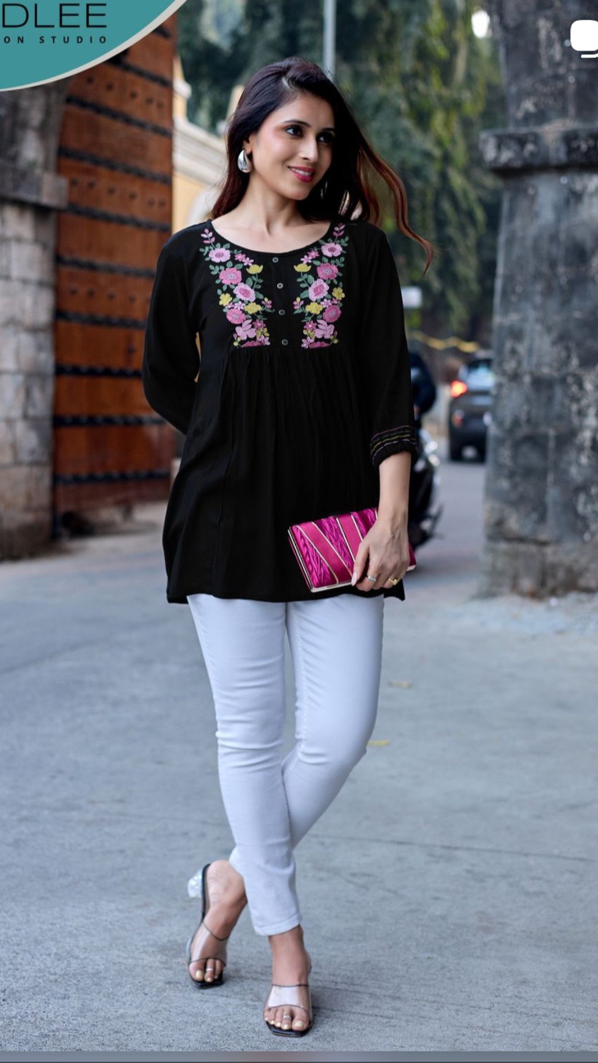 PREMIUM THREAD-WORK SHORT KURTI
