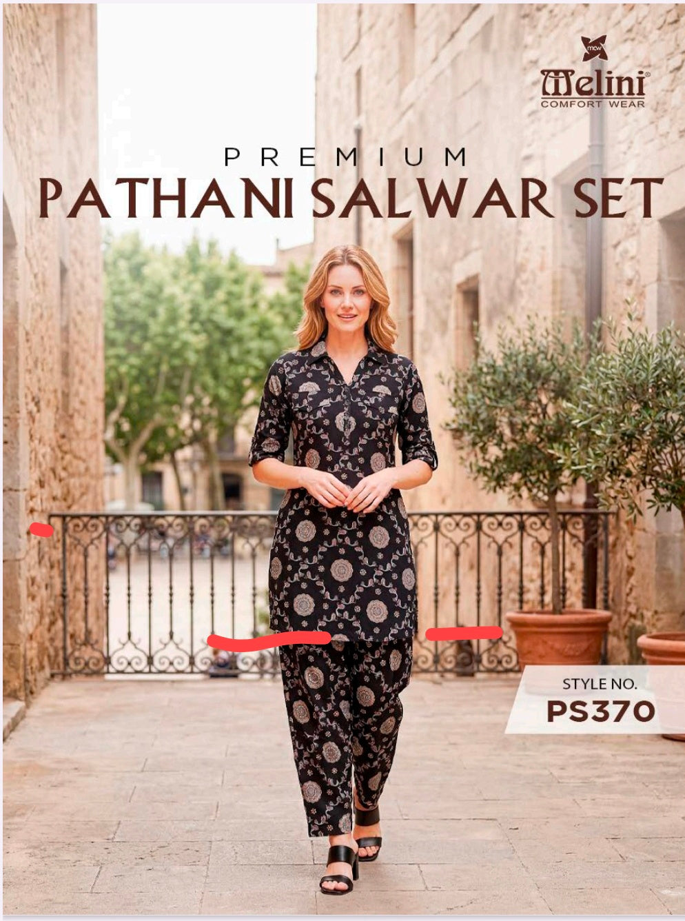 Premium Pathani salwar coord set MELINI (PS370)