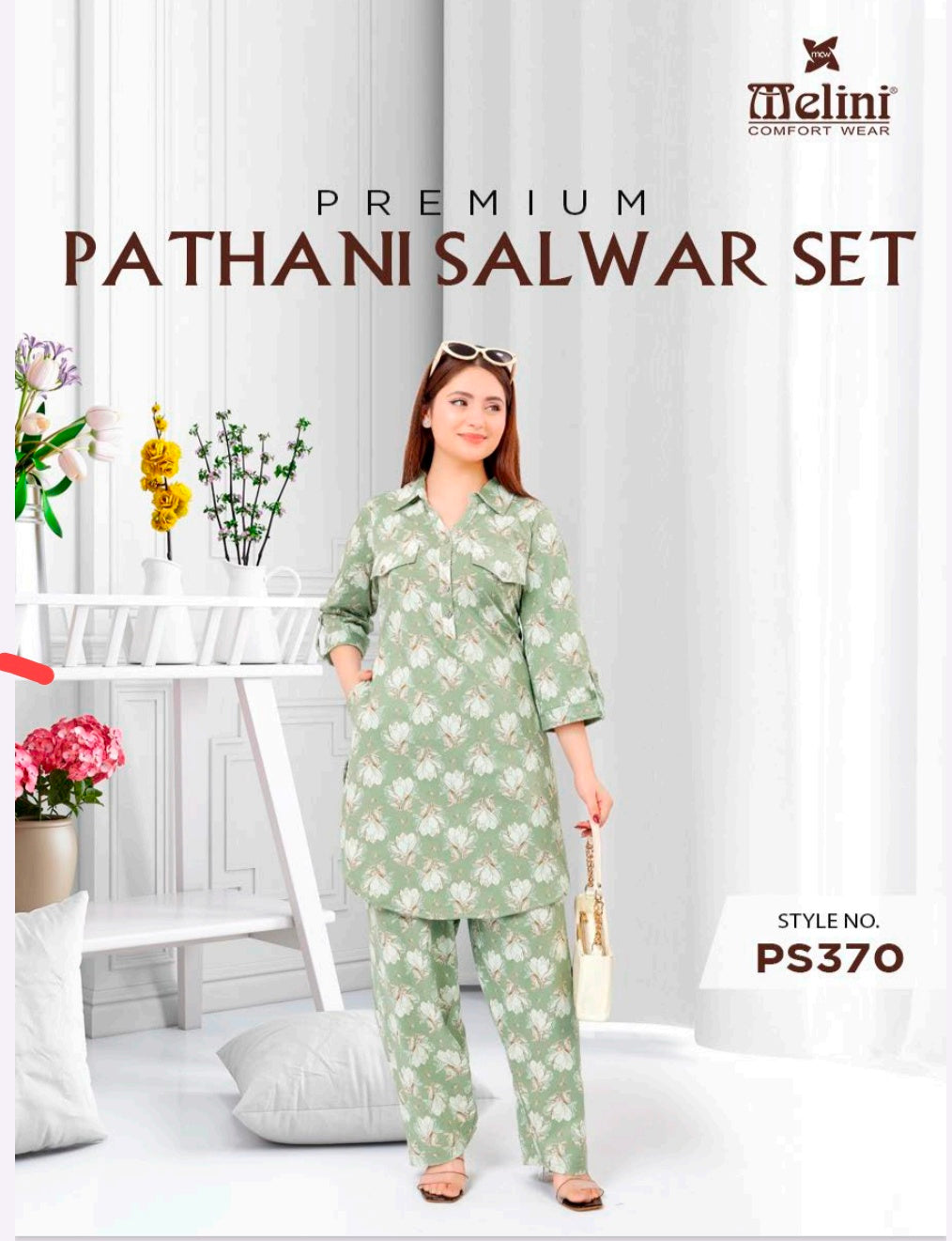 Premium Pathani salwar coord set MELINI (PS370)