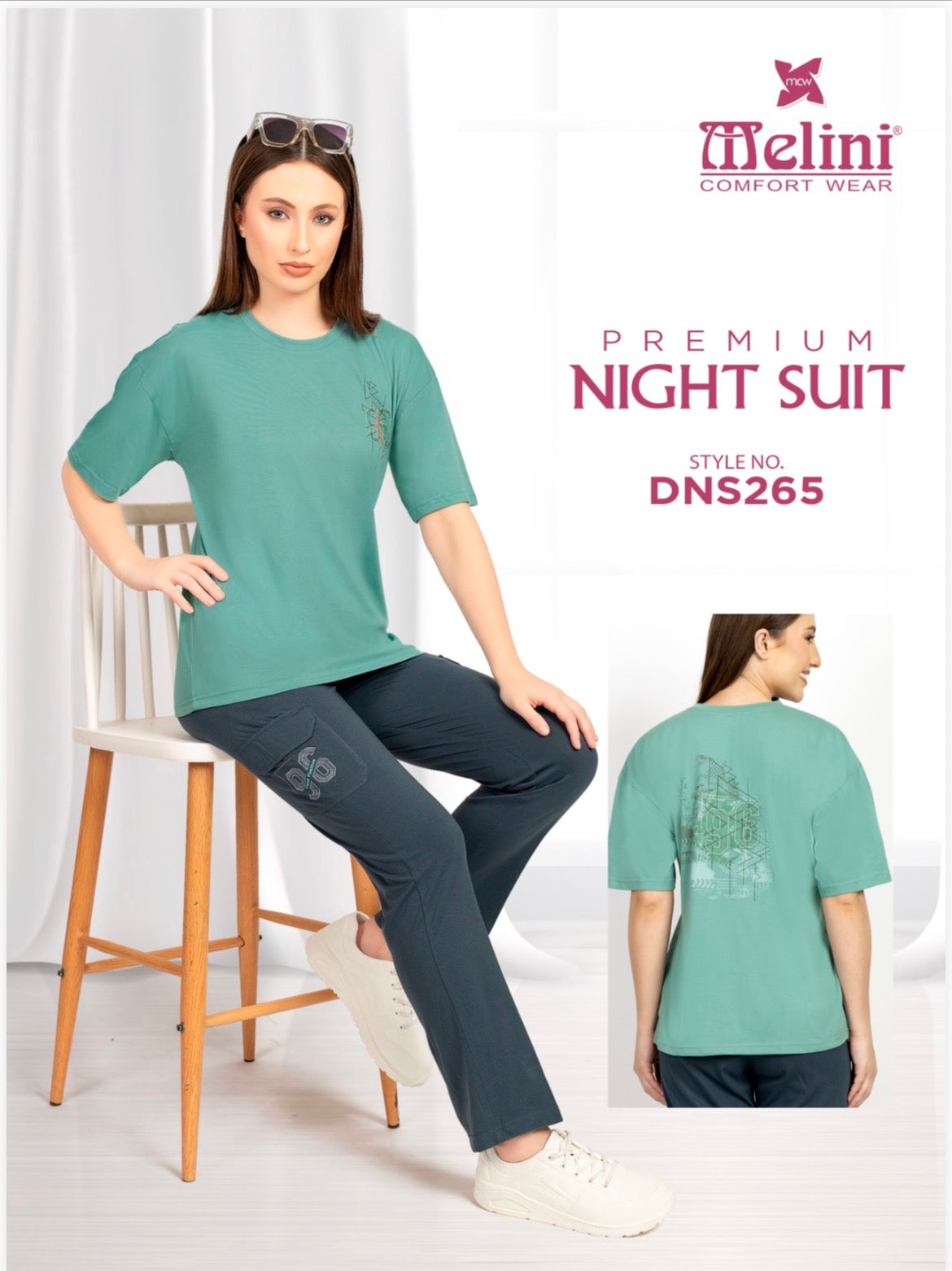 Semi long night suit (DNS265)