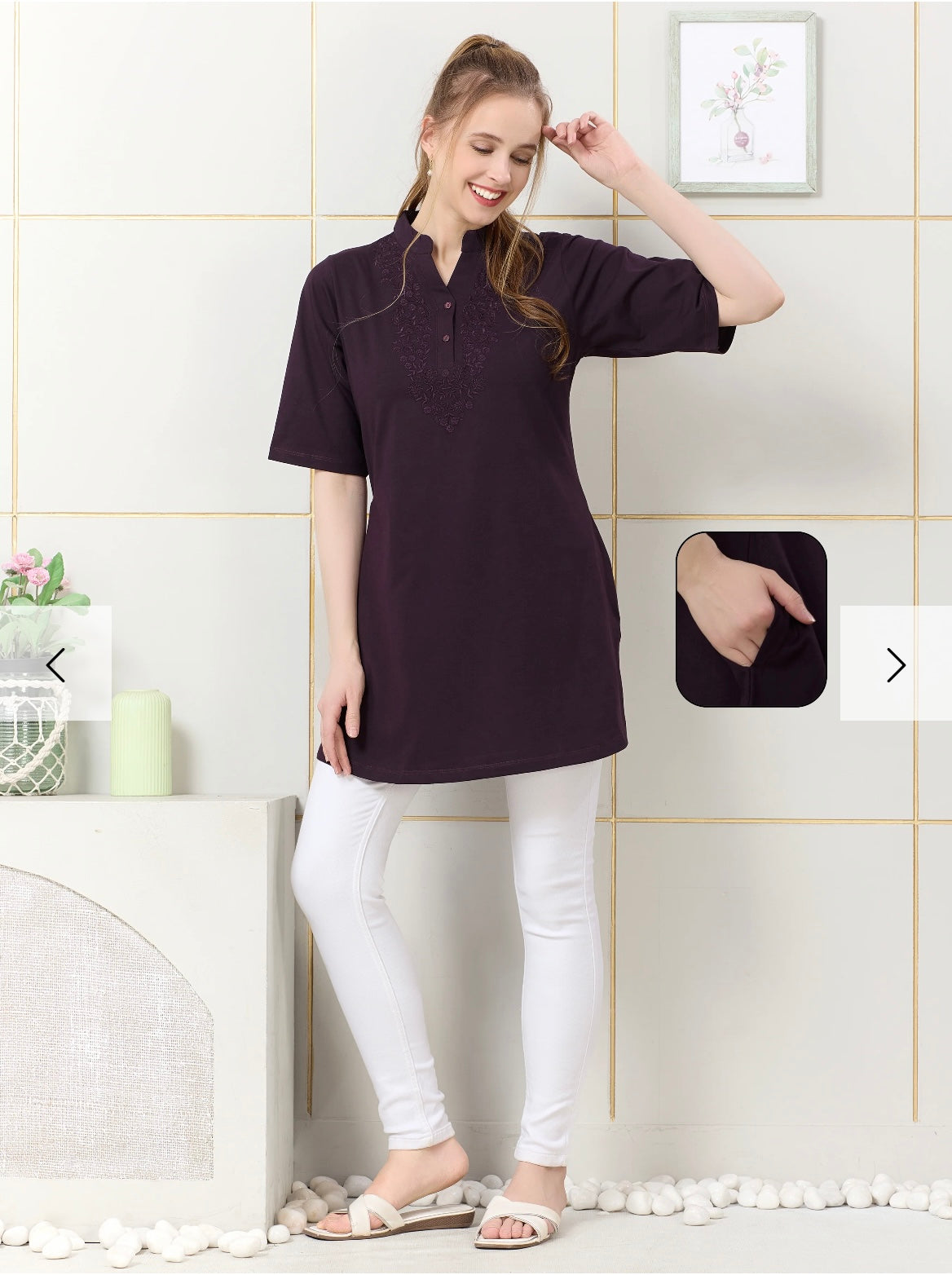 Sweet touch Premium Lycra Short kurti (7726601)