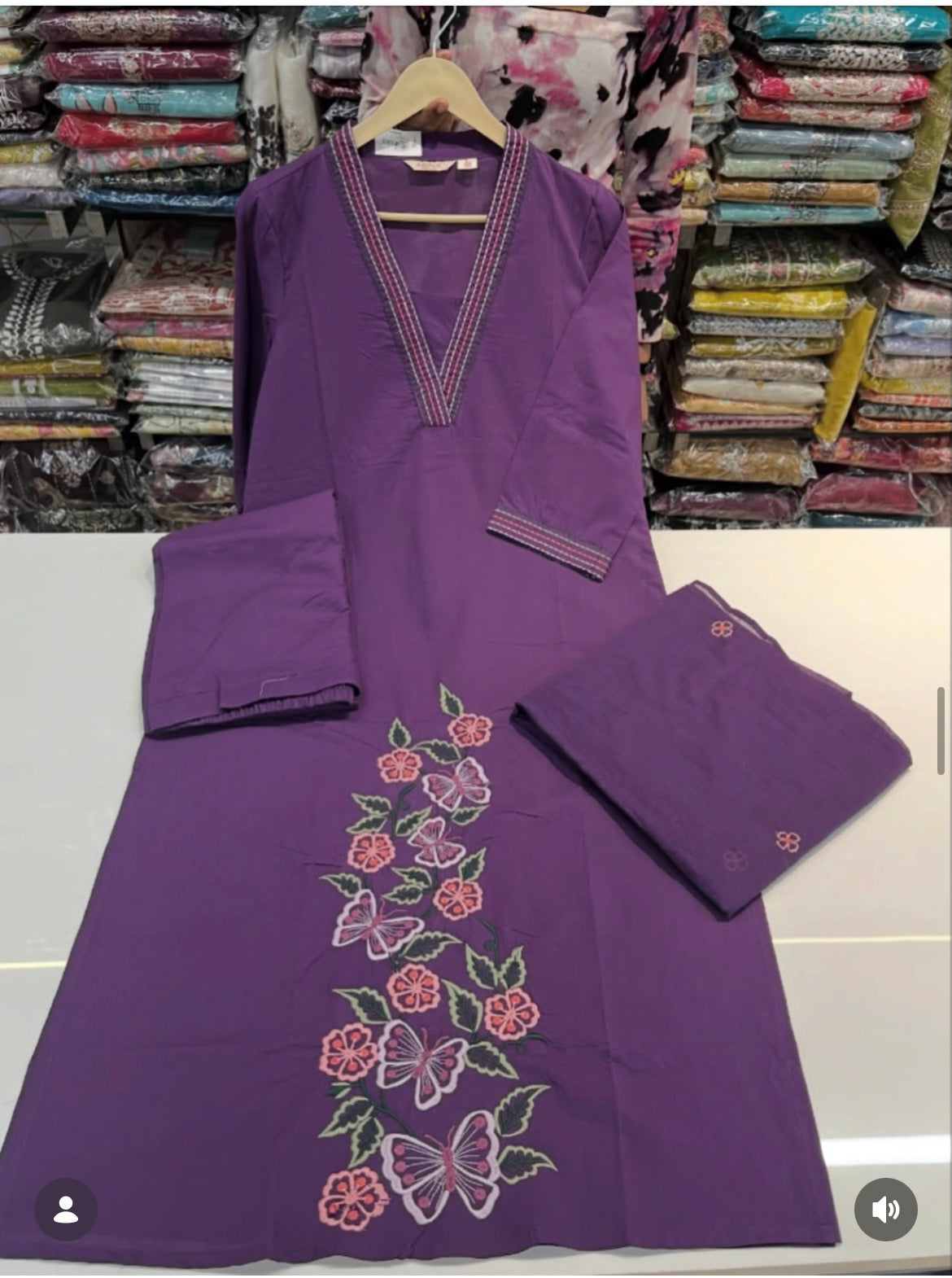 Readymade cotton 3pc suit set