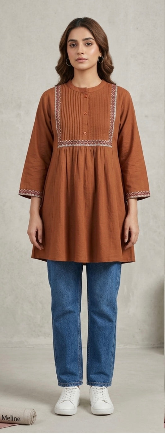 PREMIUM SHORT KURTI (COTTON FLEX)
