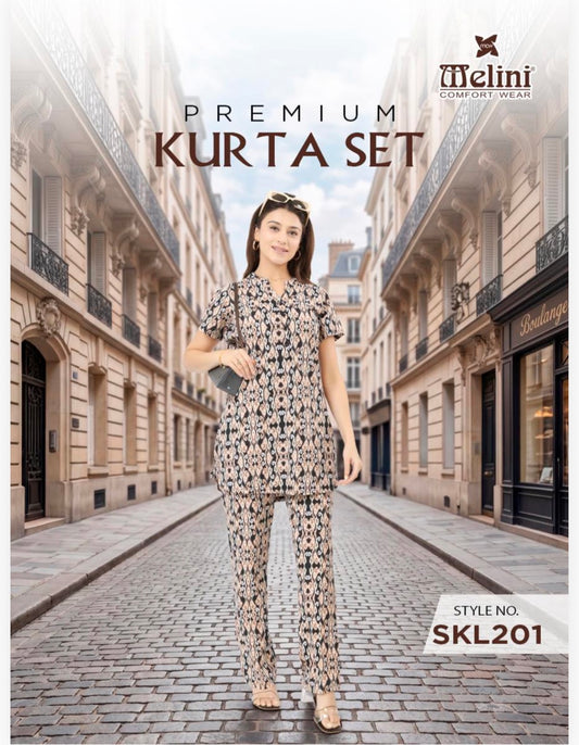 Short kurti lower coord set (SKL201)