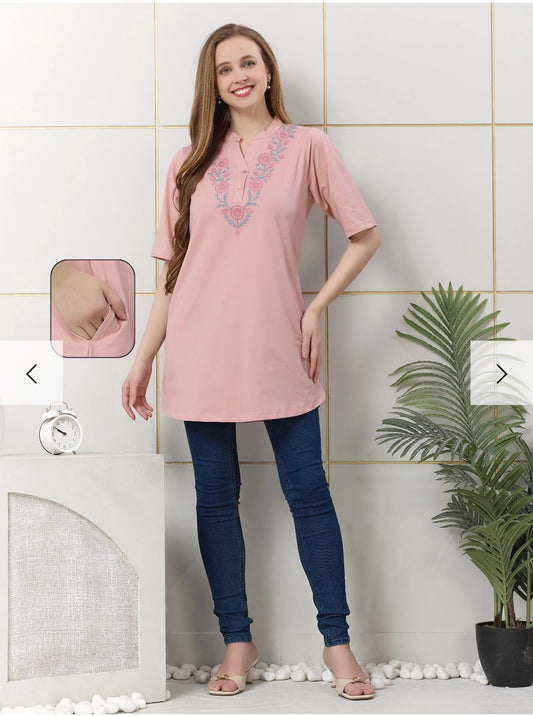 Sweet touch Premium Lycra Short kurti (7726601)