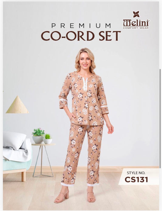 Premium embroidery lace work fancy coord set MELINI (CS131)
