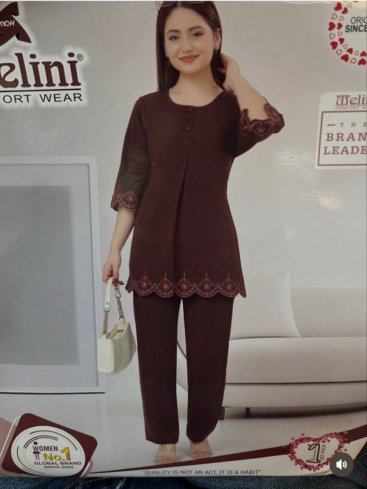 Premium cutwork embroidery coord set MELINI (KL352)