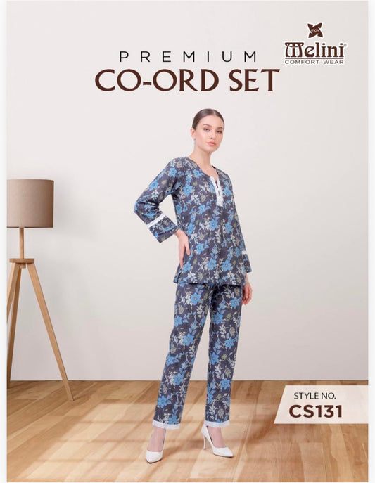 Premium embroidery lace work fancy coord set MELINI (CS131)