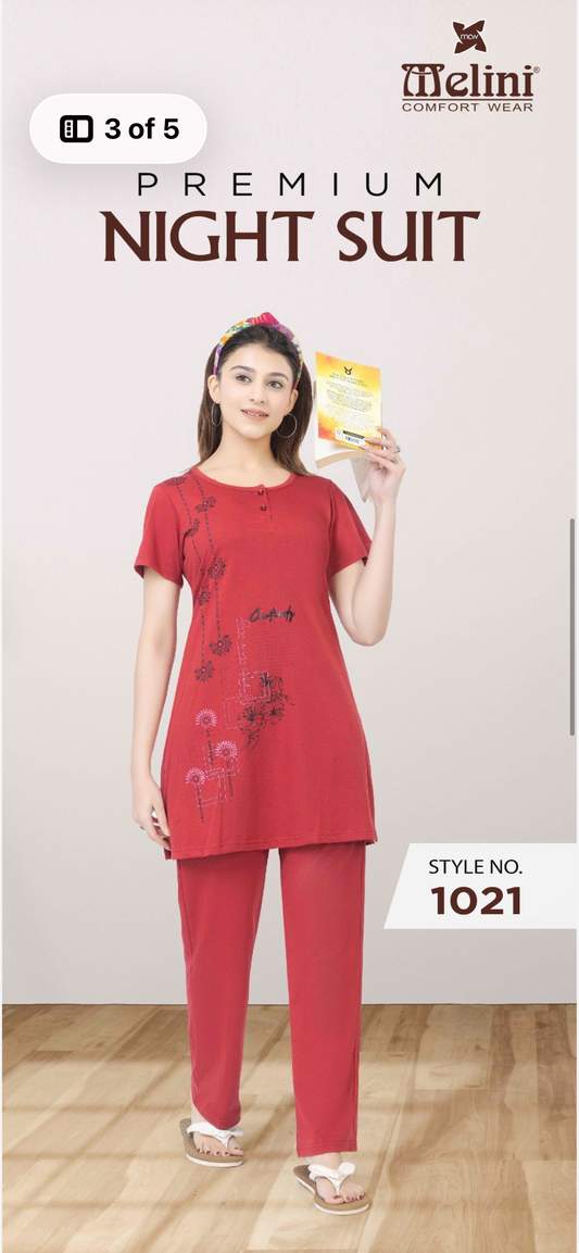 Semi long Night Suit (1021)
