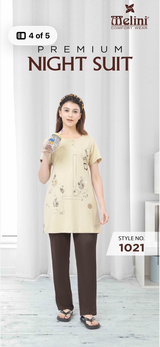 Semi long Night Suit (1021)