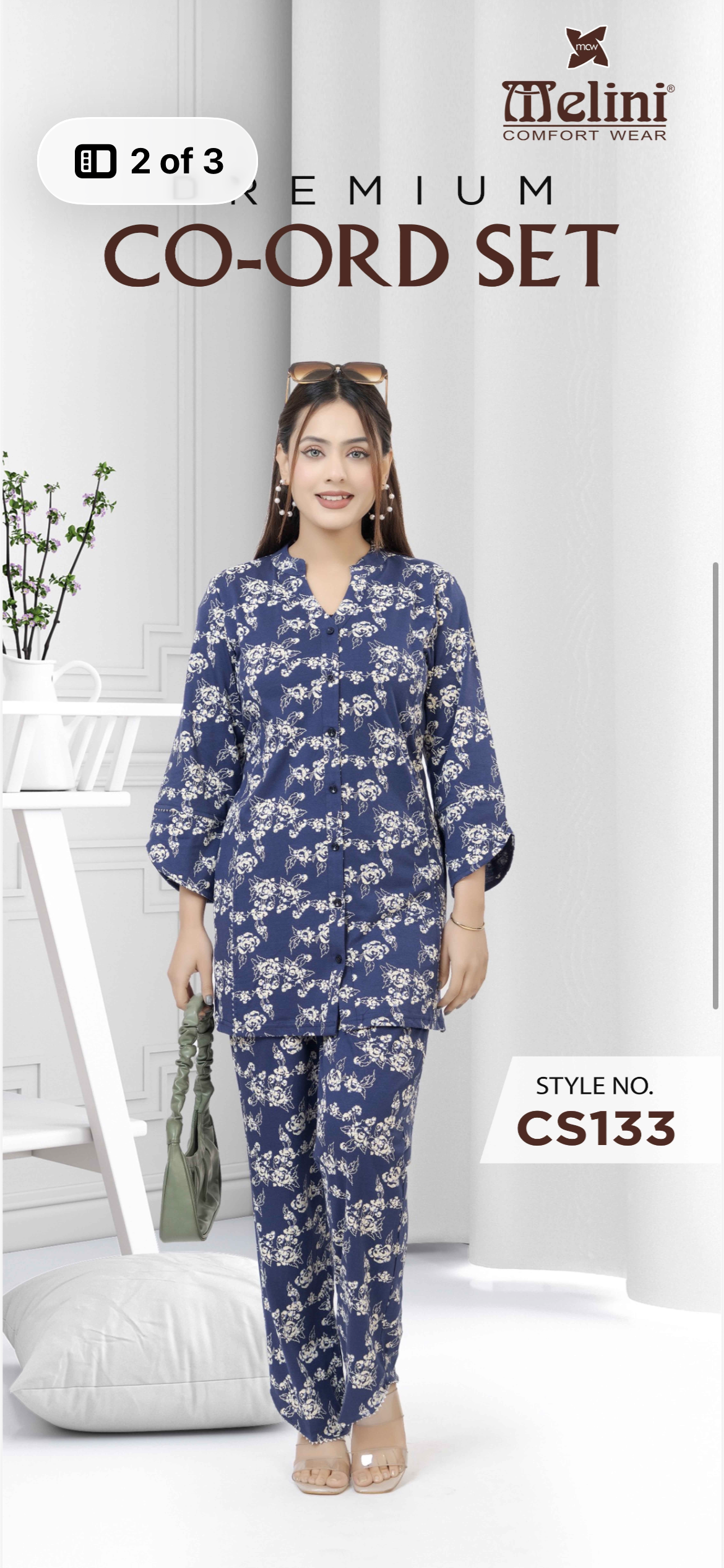 Printed Women’s Co-ord Set (CS 133)