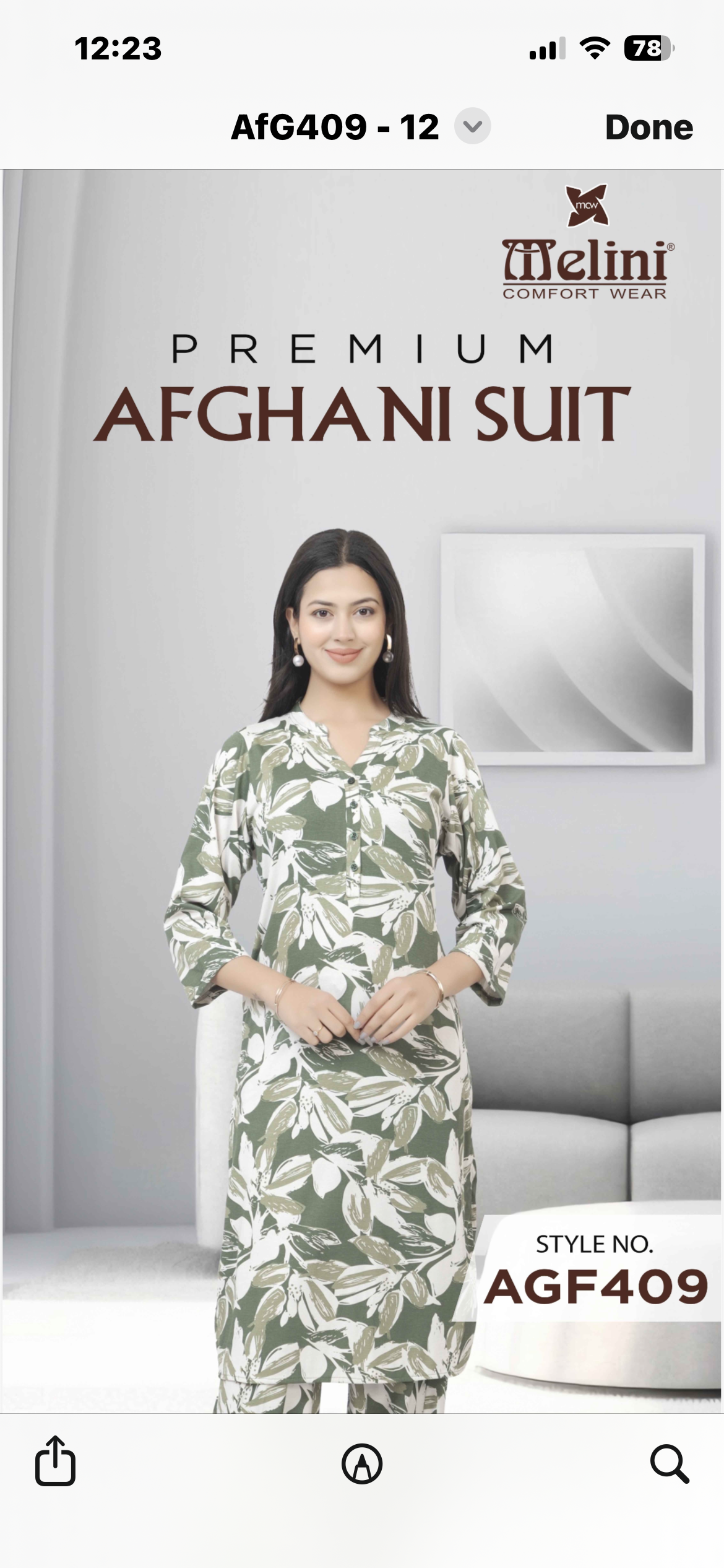 Afgani night suit (AFG409)