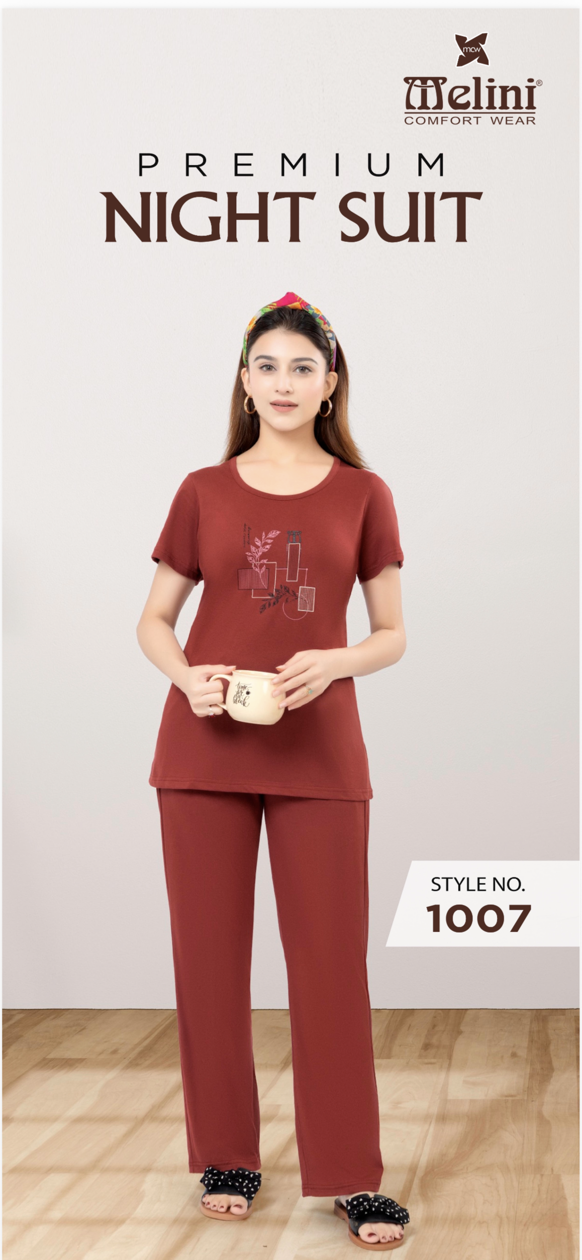 T-shirt night suit (1007)