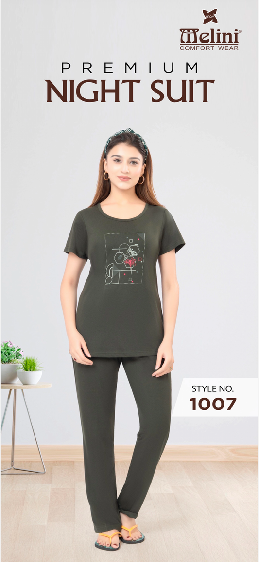 T-shirt night suit (1007)