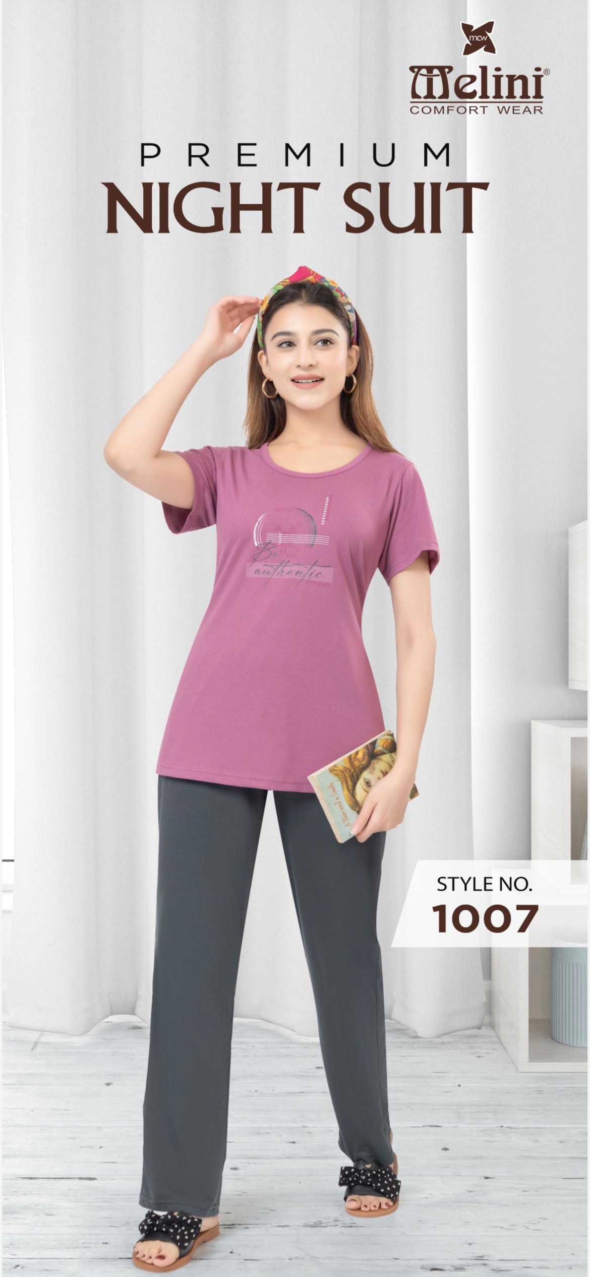T-shirt night suit (1007)