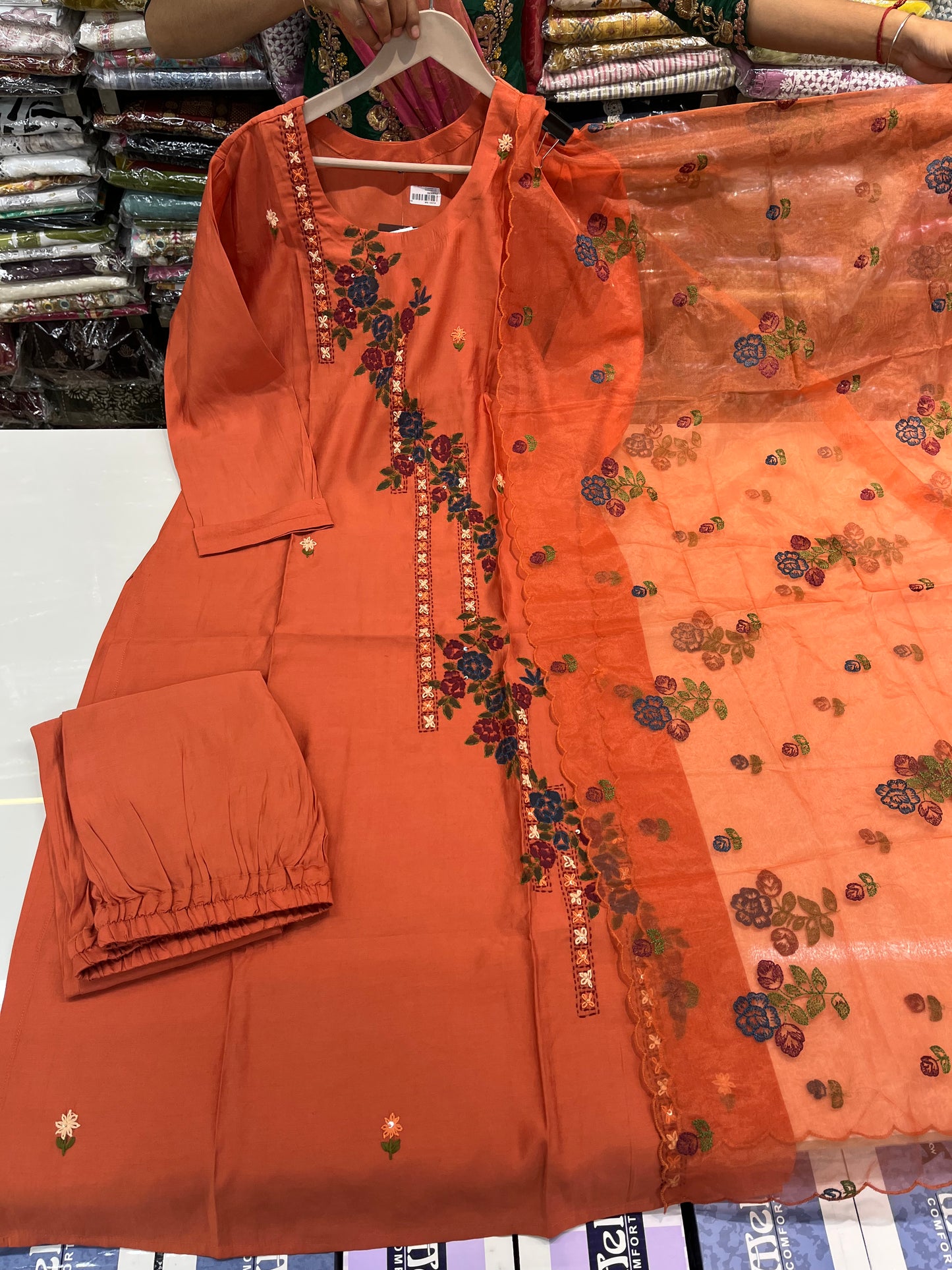 Readymade KANTHA handwork work 3pc suit sets
