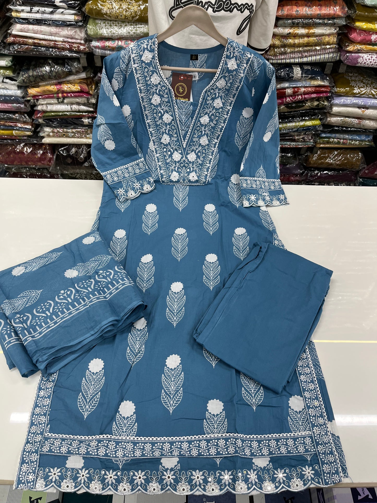 READYMADE JAIPURI 3PC COTTON SUIT SET