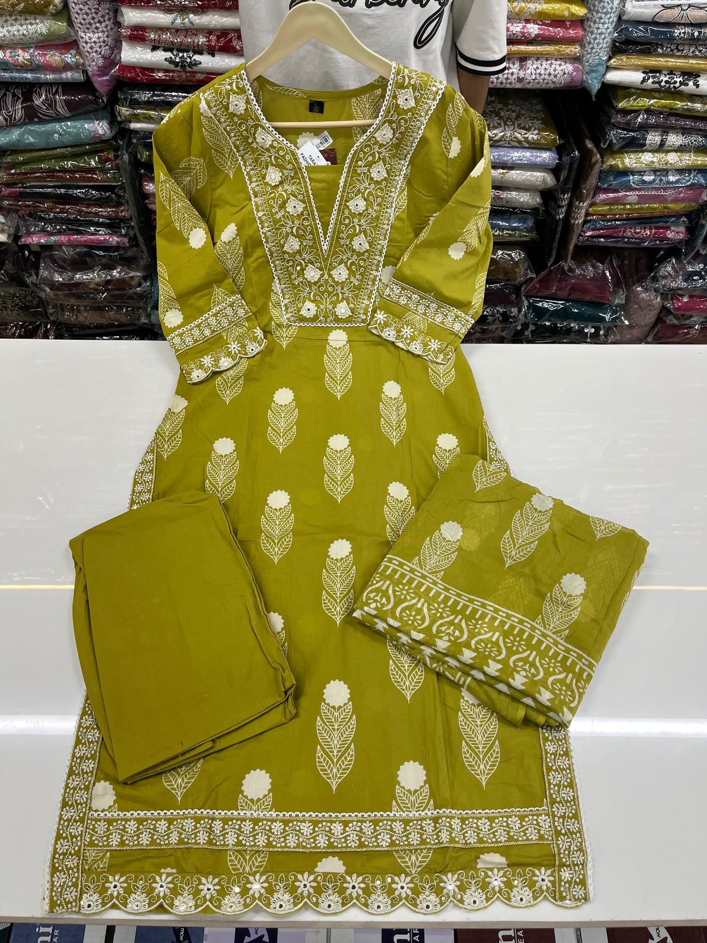 READYMADE JAIPURI 3PC COTTON SUIT SET