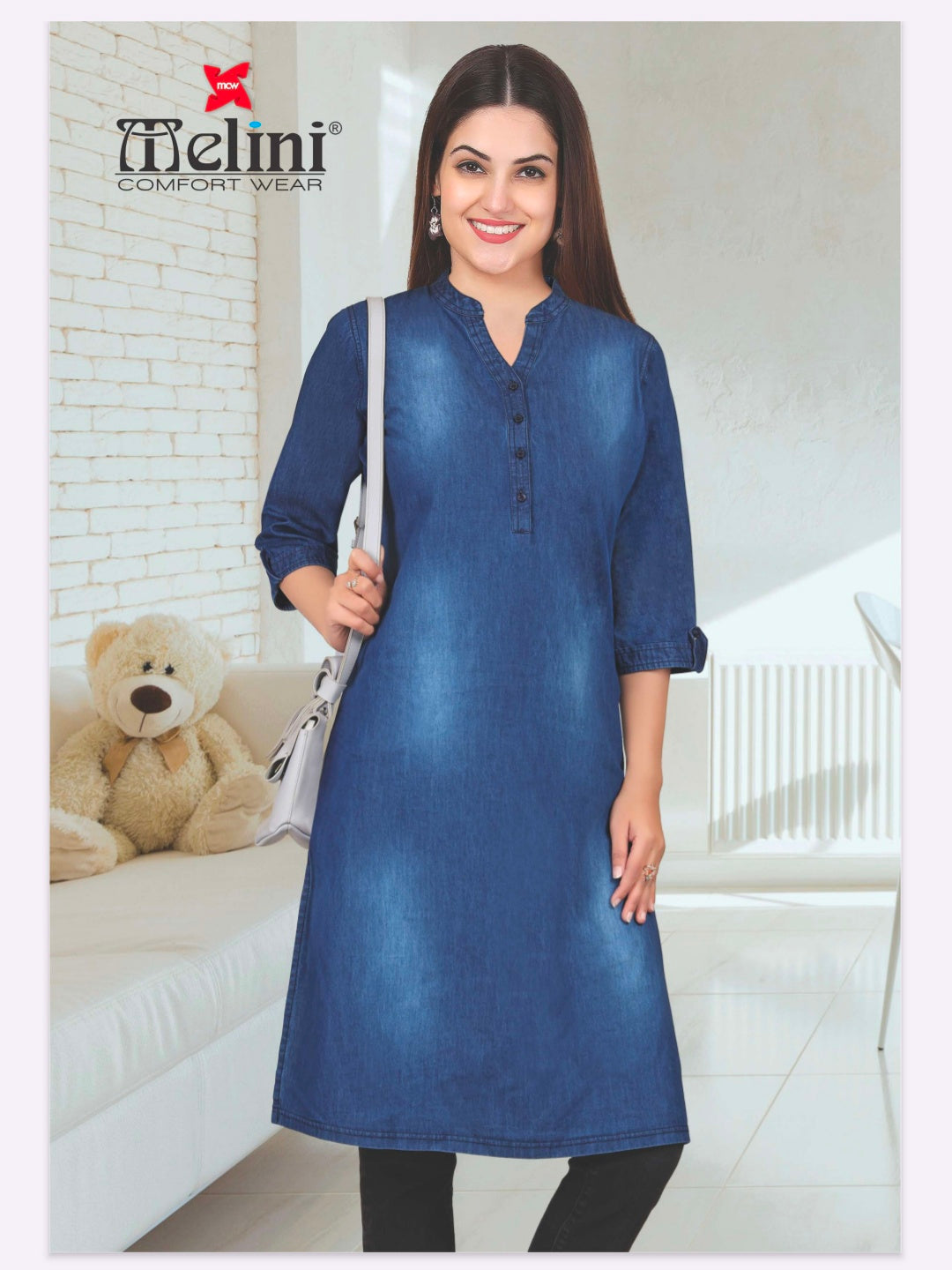 DENIM LONG KURTI (DLK01)