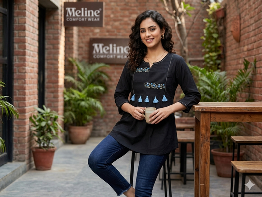 PREMIUM SHORT KURTI (COTTON FLEX)