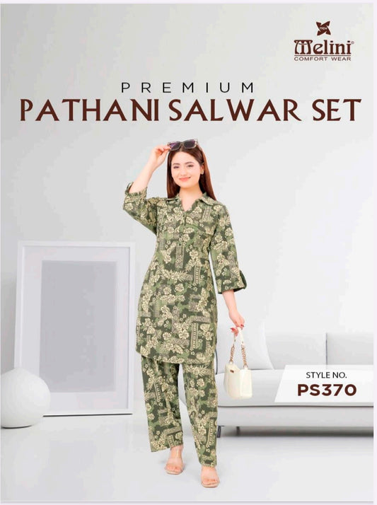Premium Pathani salwar coord set MELINI (PS370)