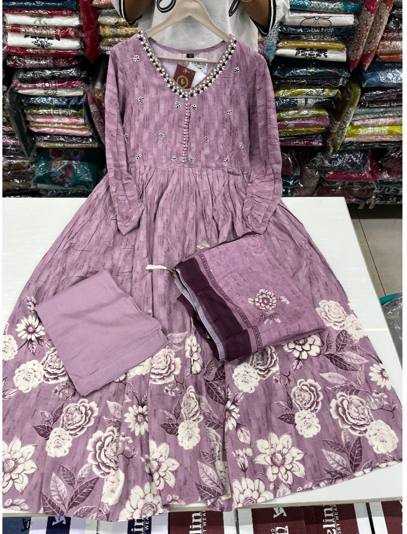 DIGITAL PRINT FROCK SUIT