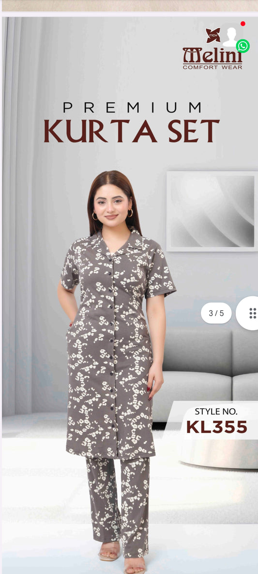 Melini long night suits (KL355)